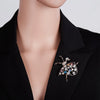 Dance Girls Ballet Dancing Brooches For Women Artistic Gymnastics Shining Crystal Zircon Brooch Pins Dress Coat Wedding Jewelry