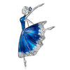 Dance Girls Ballet Dancing Brooches For Women Artistic Gymnastics Shining Crystal Zircon Brooch Pins Dress Coat Wedding Jewelry