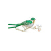 Delicate Rhinestone Birds Sitting On Branches Brooches For Women Enamel Crystal Flying Bird Parrot Clothes Lapel Pins Jewelry