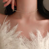 Delicate Y2K Jewelry Sweet Pearl Bowknot Necklaces Simple Style Short Clavicle Chains Choker for Women Girls Anniversary Party