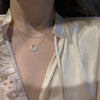 Detachable Moon Goddess Necklace Women Light Luxury Niche Design Sense Hip-Hop Snake Bone Chain 2023 New Trendy Clavicle Chain