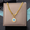 Double Layer Hollow Clavicle Chain Stainless Steel Necklace For Women Punk Hip-Hop Streetwear Jewelry
