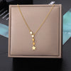 Double Layer Hollow Clavicle Chain Stainless Steel Necklace For Women Punk Hip-Hop Streetwear Jewelry