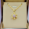 Double-layer Rotatable Sunflower Necklaces For Women Chain Choker Stainless Steel Jewelry Accessories   Items