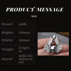 Dropshipping Polished Mens Stainless Steel Necklace Skull Pendant With Feather Gothic Punk Style Monster Skull Jewelry Gift