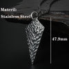 Dropshipping Sparta Spearhead Long Men Necklaces Pendants Chain Punk for Boyfriend Male Stainless Steel Jewelry Creativity Gift