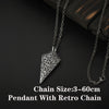 Dropshipping Sparta Spearhead Long Men Necklaces Pendants Chain Punk for Boyfriend Male Stainless Steel Jewelry Creativity Gift