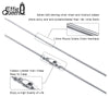 Effie Queen 100% 925 Sterling Silver Chain 40cm-60cm Length  Silver Necklace Chain Women Men Jewelry   DSC09
