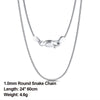Effie Queen 100% 925 Sterling Silver Chain 40cm-60cm Length  Silver Necklace Chain Women Men Jewelry   DSC09