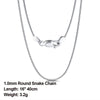 Effie Queen 100% 925 Sterling Silver Chain 40cm-60cm Length  Silver Necklace Chain Women Men Jewelry   DSC09