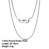 Effie Queen 100% 925 Sterling Silver Chain 40cm-60cm Length  Silver Necklace Chain Women Men Jewelry   DSC09