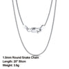 Effie Queen 100% 925 Sterling Silver Chain 40cm-60cm Length  Silver Necklace Chain Women Men Jewelry   DSC09