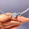 Elegant Choker Iced Out Tennis Chain Necklace For Women Luxury Heart Cubic Zircon Crystal Wedding Party Neck Accessories Jewelry