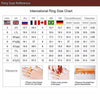 Elegant  Gold Color Hip Hop Ring for Women  Inlaid Zircon Red Stones Wedding Rings Set Party Bridal Engagement Jewelry
