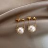 Elegant Metal Inlaid Pearl Earrings For Woman Jewelry Earring 2022 New Luxury Wedding Party Girl's Unusual Earrings