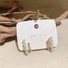 Elegant Metal Inlaid Pearl Earrings For Woman Jewelry Earring 2022 New Luxury Wedding Party Girl's Unusual Earrings