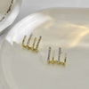 Elegant Metal Inlaid Pearl Earrings For Woman Jewelry Earring 2022 New Luxury Wedding Party Girl's Unusual Earrings