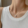 Elegant White Imitation Love Splicing Pearl Choker Necklace Big Round Pearl Wedding Necklace for Women Charm Jewelry