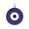 Evil Eye Charm Pendant,18K Real Gold Plated Cubic Zirconia CZ Paved Religours , Jewelry Necklace Bracelet Accessories Supplies