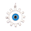Evil Eye Charm Pendant,18K Real Gold Plated Cubic Zirconia CZ Paved Religours , Jewelry Necklace Bracelet Accessories Supplies