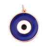 Evil Eye Charm Pendant,18K Real Gold Plated Cubic Zirconia CZ Paved Religours , Jewelry Necklace Bracelet Accessories Supplies