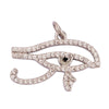 Evil Eye Charm Pendant,18K Real Gold Plated Cubic Zirconia CZ Paved Religours , Jewelry Necklace Bracelet Accessories Supplies