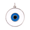 Evil Eye Charm Pendant,18K Real Gold Plated Cubic Zirconia CZ Paved Religours , Jewelry Necklace Bracelet Accessories Supplies