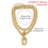 Exaggerated CCB Big Choker Necklace for Women Girl Hiphop Chunky Chain OT Buckle Necklace on the Neck Party Jewelry Gift 2022