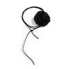Exaggerated Romantic Big Rose Flower Clavicle Chain Necklace Women Kpop Adjustable Bowknot Rope Choker Jewelry Y2K Accessories