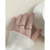 F.I.N.S Original Korean Style Woman Geometric Star Zircon Pure S925 Sterling Silver Rings   Pentegram Open Finger  Jewelry