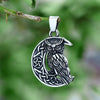 316L Stainless Steel Creativity Retro Exquisite Barn Owl 3D Animal Necklace Charm Party Jewelry Accessories Gift