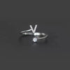 925 Sterling Silver 26 Letter Ring Sparkling Diamond Zircon Open Ring Index Finger Your Name Ring Birthday Party Jewelry