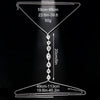 Blue Water Drop Necklace Chest Chain for Women Luxury Rhinestone Body Chain Party Waist Chain Jewelry Accessories Gift