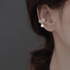 Bowknot Fake Piercing Metal Ear Clips for Women Silver Color Cartilage Ear Clip Earring Brincos Christmas Party Jewelry