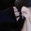 Bowknot Fake Piercing Metal Ear Clips for Women Silver Color Cartilage Ear Clip Earring Brincos Christmas Party Jewelry