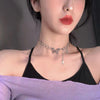 Choker Necklace for Women Silver Color Butterfly Short Gift Necklace Geometric Neck Jewelry