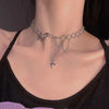 Choker Necklace for Women Silver Color Butterfly Short Gift Necklace Geometric Neck Jewelry