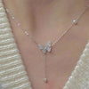 Choker Necklace for Women Silver Color Butterfly Short Gift Necklace Geometric Neck Jewelry