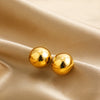 Chunky C Shape Twisted Hoop Earrings for Women Stainless Steel Thick Geometric Earring Punk Hiphop Jewelry Brincos 2024
