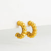 Chunky C Shape Twisted Hoop Earrings for Women Stainless Steel Thick Geometric Earring Punk Hiphop Jewelry Brincos 2024