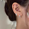 Colored Rhinestone Cartilage Earring Piercing Aesthetic Crystal Earrings for Women Cool Daily Wear Jewelry Gifts New