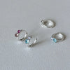 Colored Rhinestone Cartilage Earring Piercing Aesthetic Crystal Earrings for Women Cool Daily Wear Jewelry Gifts New