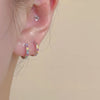 Colored Rhinestone Cartilage Earring Piercing Aesthetic Crystal Earrings for Women Cool Daily Wear Jewelry Gifts New