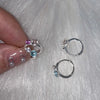 Colored Rhinestone Cartilage Earring Piercing Aesthetic Crystal Earrings for Women Cool Daily Wear Jewelry Gifts New