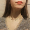 Colorful Crystal Clavicle Choker Necklace for Women Round Rhinestone Beads Gold Color Chains Jewelry on the Neck