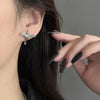 Creative Design Crane Stud Earrings for Men and Women Punk Rock Hip Hop Retro Animal Earrings Jewelry Gifts
