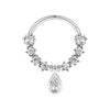 Crystal Stainless Steel Septum Hoop Clickers Nose Ring Women Tragus Cartilage Helix Piercing Hoop Earrings Jewelry