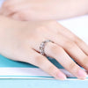 Cubic Zirconia Delicate Women Weight Loss Ring Couple Health Care Jewelry Cross Geometric CZ Dancing Party Wedding Rings