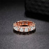 Cubic Zirconia Delicate Women Weight Loss Ring Couple Health Care Jewelry Cross Geometric CZ Dancing Party Wedding Rings