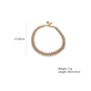 Gold Color Rhinestone Choker Necklaces for Women Geometric Crystal Necklaces Weddings Jewelry Party Gifts